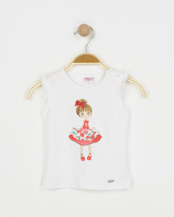 Picture of B02103 GIRLS SLEEVELESS TOP WITH SILVER TOUCH
